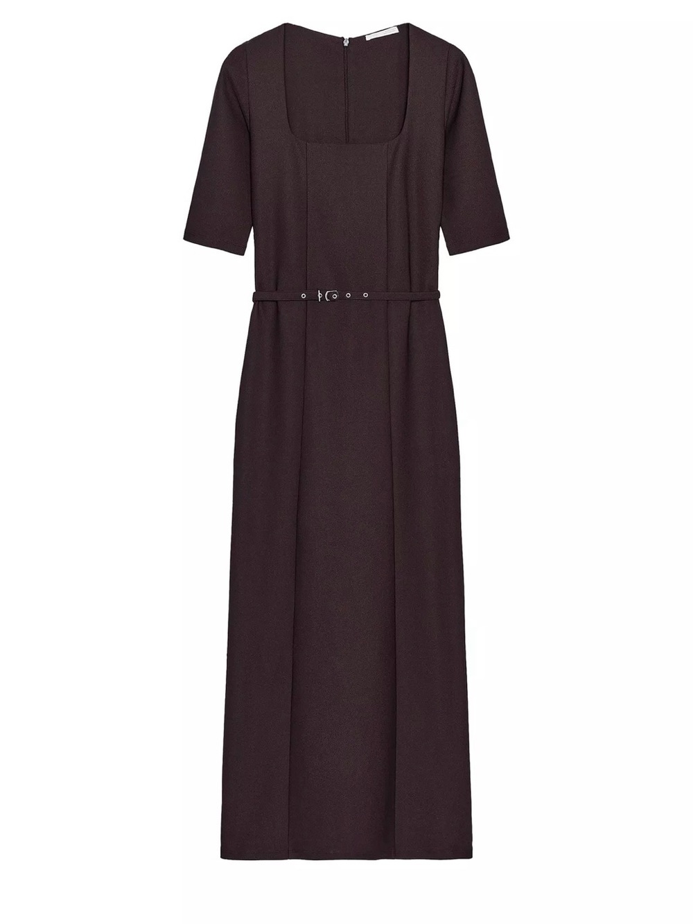 NWT Zara Brown Belted Dress - Small